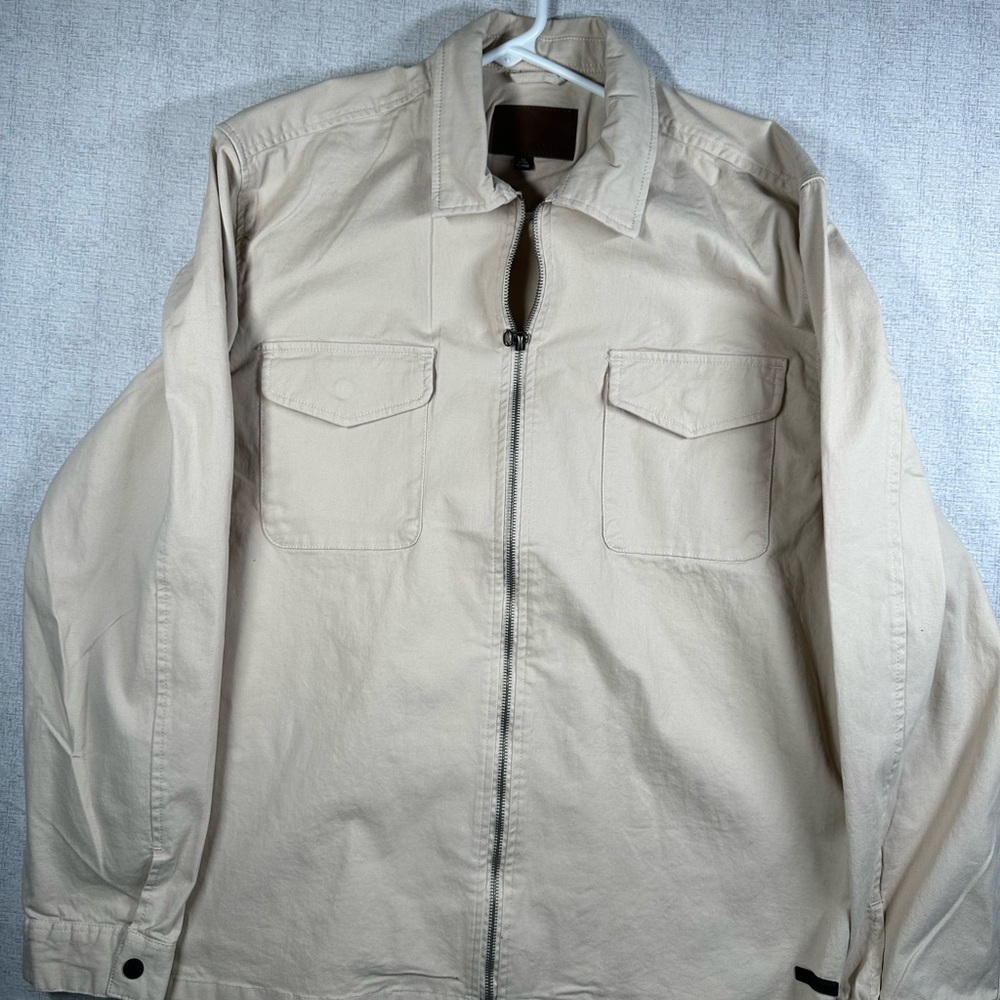 Society Men's Light Tan Shirt Jacket